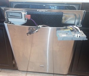 Maytag Dishwasher with Bad Control Panel Disconnected
