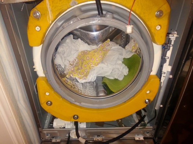 Sensors must be disconnected and removed from washer.