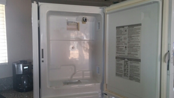 Ice maker removed from LG Refrigerator's Door